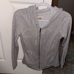 UGG Heather Gray Hoodie with Zipper